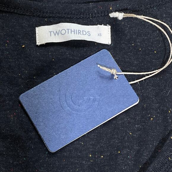 TwoThirds NWT Ronde Black Multicolour Neps Cardigan XS - Picture 4 of 5